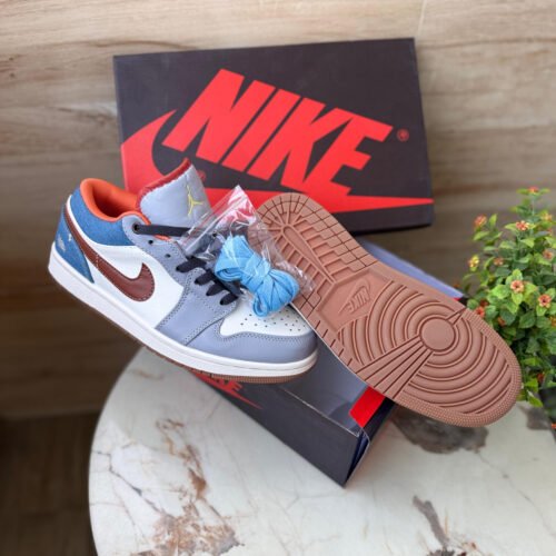 Air jordan's Retro 1 cut phantom denim