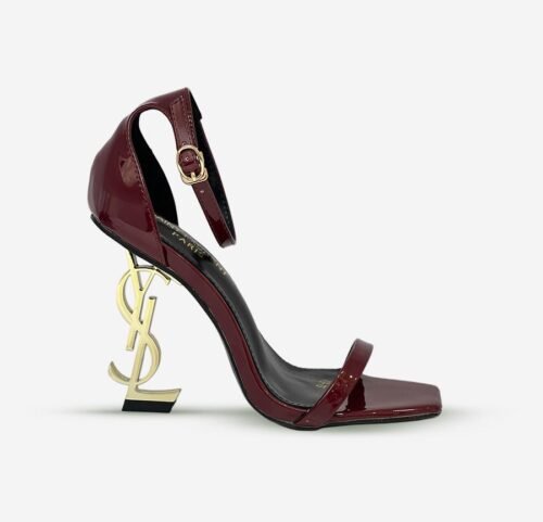 YSL- signature strings wine heels