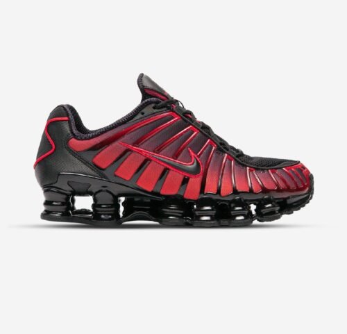 Nikee shox TL Black Red Thermal colour change