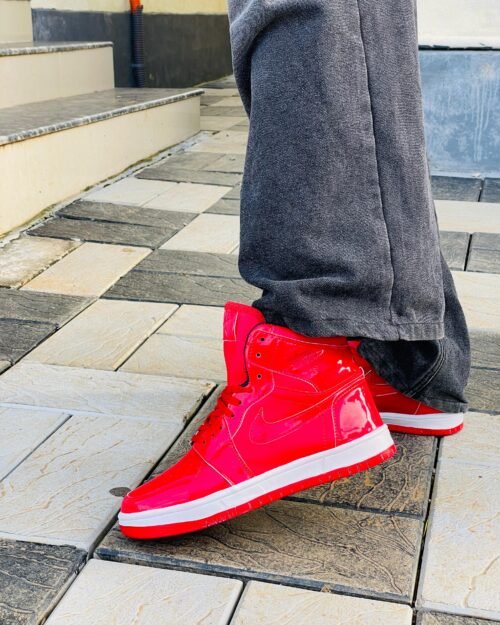Nike air Jordan red glossy