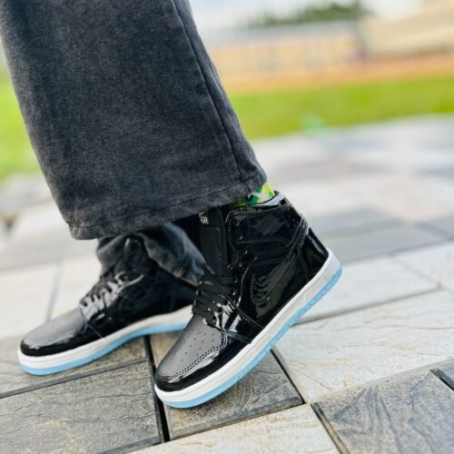 Nike air Jordan black glossy